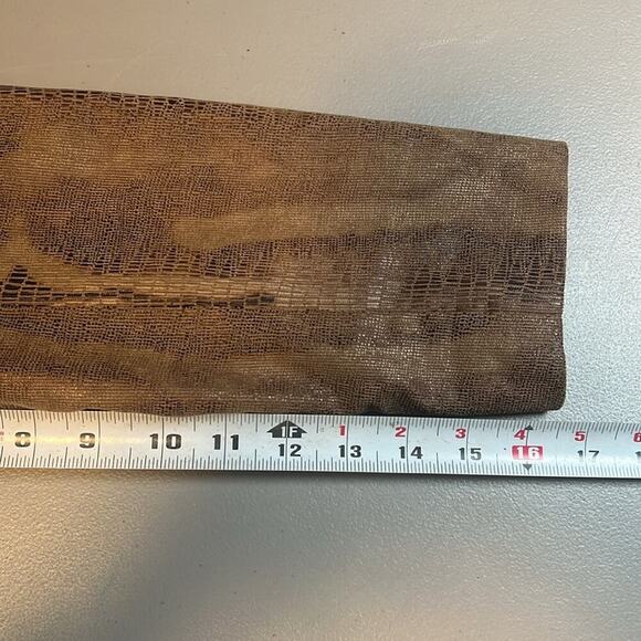 NWT Chico's Long Sleeve Button Up Blazer Brown Snake Print Women's Size 0 US S/4 - Picture 4 of 8